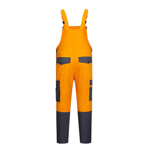 Men's Polyester High Visibility <b>Work</b> Overalls Adjustable Bib Dungarees Multi Pocket Knee Pad Coverall <b>Trousers</b> - Product Image 5