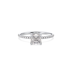 Anillo REYES de Plata de Ley 925 con Moissanita Color D VVS, Diseño Clásico, el Más Vendido, para Bodas y Compromisos, Regalo de Joyería Fina - Product Image 2