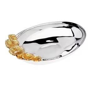 Bandeja de Metal para Regalos, Bandeja Decorativa de Acero Inoxidable para Servir Dulces y Bocadillos - Product Image 4