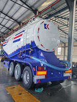 Semi-remorque citerne à ciment en vrac HICA Brand 40CBM, 3 essieux, type V en acier