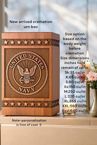 Handcrafted Rosewood Eco-Friendly Durable American Style <b>Memorial</b> Urn <b>Box</b> for Cremation Ashes (200/220 Cubic Inch) - Product Image 4