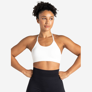 Soutiens-gorge de sport pour femmes, personnalisés, unis, respirants, confortables, 100% polyester élasthanne, prix de gros usine - Product Image 1