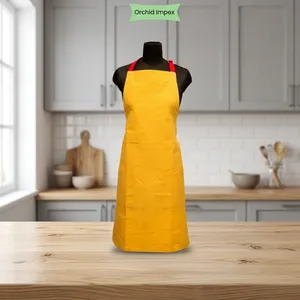 Delantal de Cocina Ecológico Reutilizable de Algodón Orgánico, Diseño Moderno sin Mangas para Cocinar en Casa, Venta al Por Mayor - Product Image 1