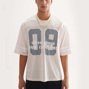 Mesh polyester breathable street style blank outside premium design sports <b>baseball</b> jersey/ t shirt - Product Image 1
