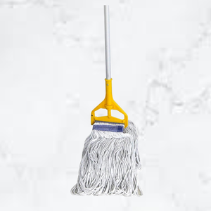 KSR Multi Ply Cotton Yarn Cotton <b>Mop</b> Head Replacement with 3 Top 1" Blue Bands Looped End Design - Product Image 4