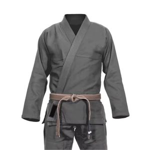 Traje de Artes Marciales Color Gris Carbón, Kimono de BJJ de Algodón para Entrenamiento Profesional, Ropa de Karate de Primera Calidad con Cinturón Negro - Product Image 3