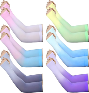Manchons de compression anti-UV unisexes, couleur unie, rafraîchissants, pour le cyclisme, la pêche et la protection en extérieur - Product Image 3