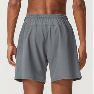 Men's Solid Color Quick Dry Elastic Waist Bermuda <b>Shorts</b> with Pockets Casual Mid Rise <b>Woven</b> Pants - Product Image 2