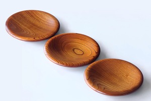 Juego de Platos de Madera de Acacia, Plato Redondo de Madera para Servir Aperitivos y Postres, Platos Ecológicos para Empacar Alimentos - Product Image 2