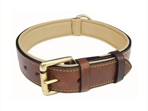 Collar de cuero premium para perro con elegante artesanía y comodidad de Divine International - Product Image 6
