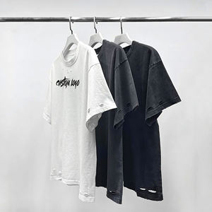 เสื้อยืดโอเวอร์ไซส์พิมพ์ลาย DTG สไตล์วินเทจสตรีทแวร์ ผ้าคอตตอน 100% ซักย้อมสีแบบแอซิดวอช  สำหรับฉัน - Product Image 5