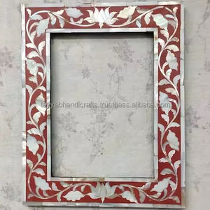 Marco de Fotos Personalizado con Incrustaciones de Hueso, la Elección Perfecta con Diseño de la India - Product Image 1