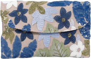 Bolso de Mano Bordado Tradicional Asequible para Damas con Diseño Floral Artístico y Apariencia Moderna - Product Image 3