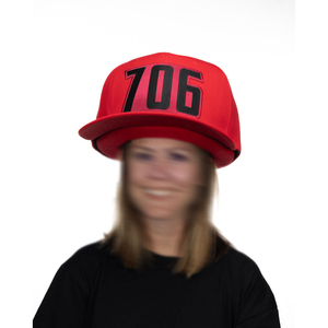 Casquette ajustée unisexe de grande taille avec logo d'équipe personnalisé brodé, casquette géante rouge surdimensionnée avec mousse de haute qualité - Product Image 1