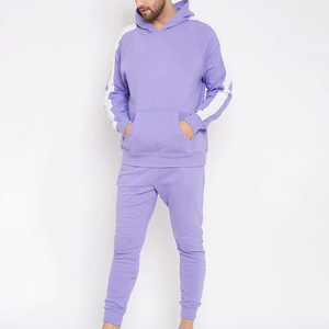 Solid Color Men Power Tracksuit Modern Sporty Look Stretch Material Gym Wear Wholesale Custom Logo - Product Image 3