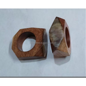 Anillos de Servilleta de Madera Modernos y Ecológicos, Ancho Personalizado, Diseño Elegante, Decoración de Mesa para Bodas, Fiestas, Restaurantes y Hoteles, Artesanía Única - Product Image 6