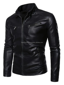 Veste de mode en cuir véritable à fermeture éclair personnalisée pour hommes de bonne qualité à des tarifs de gros Veste en cuir de couleur personnalisée pour hommes - Product Image 6