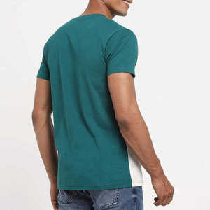 T-shirt pour homme de couleur unie, dernière mode, pour adultes, design OEM personnalisé, séchage rapide, t-shirt uni pour homme - Product Image 2