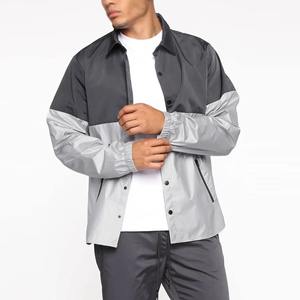Custom Logo Embroidered Sport Nylon Men's Tracksuit Set Breathable Windbreaker Unisex Zip Jacket Sets - Product Image 3