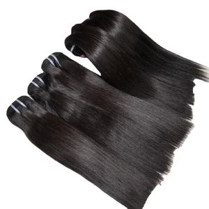 Paquete de cabello wefft de muestra gratis, máquina de cabello humano vietnamita súper doble dibujado de la mejor calidad, Color ceniza - Product Image 4