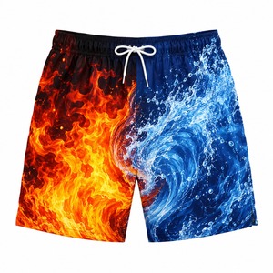 Custom All Over Sublimation Print Swim Shorts <b>Men</b>’s Quick Dry Beach Board Shorts OEM Logo Swimming <b>Trunks</b> Manufacturer - Product Image 6