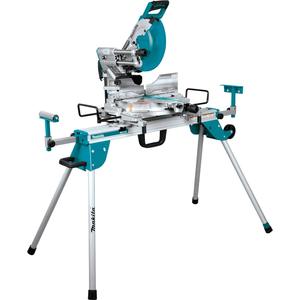 Sierra ingletadora eléctrica deslizante de doble bisel de 12 pulgadas con motor sin escobillas y guía láser para carpintería DIY - Product Image 1