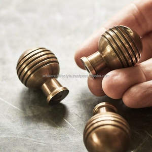 Boutons en laiton antique pour meubles de luxe, armoires, tiroirs, décoration intérieure classique, quincaillerie pour la maison - Product Image 5