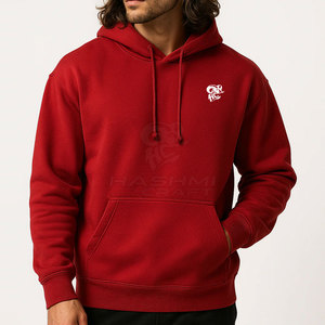 Sweat-shirt classique en coton mélangé pour homme avec poche latérale, manches longues et doublure en polaire chaude, conçu pour un usage quotidien décontracté - Product Image 3