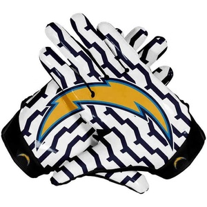Gants de football américain personnalisés pour les enfants en différentes couleurs OEM conception personnalisée et logo gants de football de qualité supérieure - Product Image 6