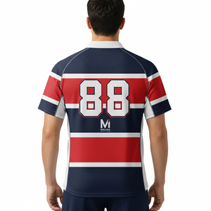 Ensembles d'uniformes de rugby personnalisés imprimés par sublimation à prix d'usine, maillots et shorts de rugby professionnels unisexes, séchage rapide, antibactériens - Product Image 6