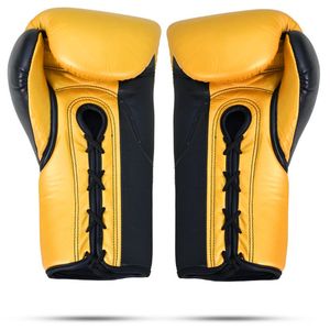 Guantes de Boxeo para Entrenamiento Profesional, Sparring y Venta al por Mayor, Guantes de Competición Profesionales con Cordones en Cuero Genuino - Product Image 3