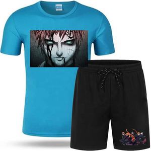 Ensemble de deux pièces d'été décontracté pour hommes T-shirt et short vierges respirants imprimés personnalisés-Vente en gros - Product Image 6