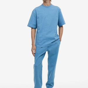 Camisetas Casuales de Alta Calidad, Nuevas, Lisas, de Algodón Elástico, para Hombre y Mujer, a Precio de Mayoreo, con Hombros Caídos - Product Image 3