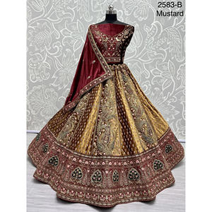 Nupcial Indio Desgaste Terciopelo Colecciones Para Novia Con Zarkhan Trabajo Por Fabzone - Product Image 3