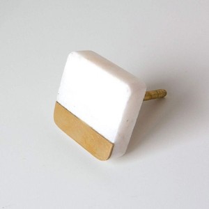 Handcrafted White Marble Brass Cabinet Knob Round Decorative Drawer Pull <b>Gold</b> Finish <b>Wardrobe</b> Door <b>Handle</b> Furniture Lma - Product Image 6