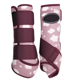 Protège-Paons Légers en Néoprène pour Chevaux avec Sangles Velcro, Motif Nuage Bleu, pour l'Entraînement et la Course 2026 - Product Image 2