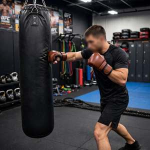 Gants de boxe MMA en cuir PU de qualité supérieure, à doigts entiers, pour arts martiaux mixtes, entraînement au sac de frappe, taille XS, hommes et femmes, Pakistan - Product Image 3
