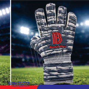 Gants de gardien de but professionnels Brand Plus en PU, antidérapants, fermeture Velcro, légers, respirants, doigts entièrement protégés, football - Product Image 3