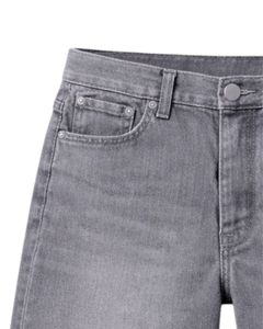 Shorts en jean gris personnalisés pour hommes, coupe classique, décontractés, pour l'été, streetwear, usage quotidien - Product Image 2