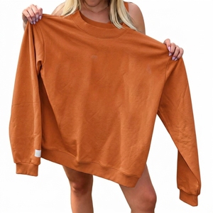 <b>Women</b> Oversized Zip Up <b>Hoodie</b> Fleece Full <b>Zipper</b> Relaxed Fit Casual Streetwear Jacket Private Label Wholesale - Product Image 4