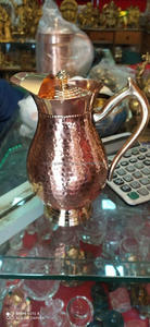 Copper Water Pitcher Handmade Copper <b>Drinking</b> <b>Jug</b> From India for Sale in Bulk Wholesale Copper <b>Jug</b> - Product Image 2