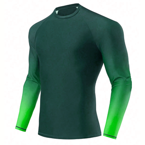 T-shirt de compression à manches longues pour homme, séchage rapide, respirant, avec logo personnalisé, pour entraînement sportif, OEM ODM, vente en gros, UPF50+ - Product Image 3