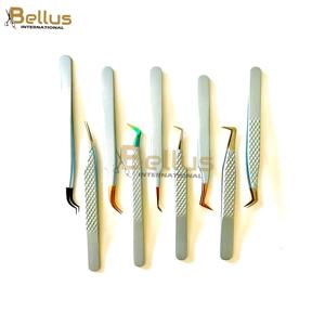 Pince à épiler professionnelle pour extensions de cils et de sourcils 45 °   90 °   Outil antistatique pour cils en acier inoxydable, emballage personnalisé - Product Image 6