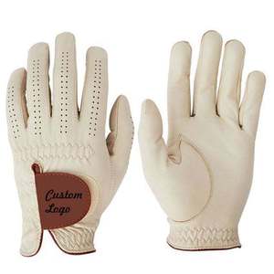 Guantes de Golf de Piel de Oveja con Logotipo Personalizado Estilo 2026, Guantes de Golf de Cuero Cabretta de Alta Calidad, Antideslizantes y con Agarre Cómodo - Product Image 1