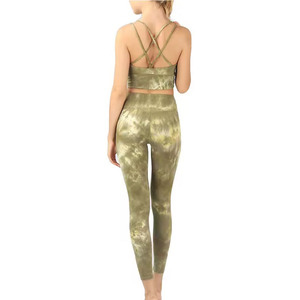 Conjunto de Yoga Deportivo, Cómodo y Elástico, Personalizado, para Mujer, Material Spandex/Nylon, Transpirable, Elástico en Cuatro Direcciones, Cintura Alta - Product Image 2