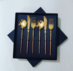 Amazing Design Flatware <b>Set</b> Stainless Steel Resin Handle Gold Finished Flatware 5 Piece Flatware <b>set</b> at very <b>cheap</b> factory Price - Product Image 2