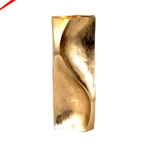 Newest Design Bold <b>Vase</b> Aluminum Flower <b>Vase</b> <b>Gold</b> Finished for Home Hotel Wedding Decoration Floor <b>Vase</b> - Product Image 4