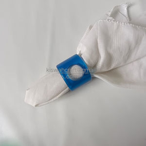 แหวนรองผ้าเช็ดปากทำจากเรซินสีน้ำเงินดีไซน์ทันสมัยที่วางของตกแต่งโต๊ะที่ไม่ซ้ำใครสำหรับร้านอาหารงานแต่งงานงานเลี้ยงดีไซน์ล่าสุด - Product Image 1