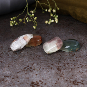 Cabochon de Lodolite Naturelle Multicolore en Gros, Forme Libre, Pierre Semi-Précieuse, Quartz Scénique pour la Fabrication de Bijoux - Product Image 2
