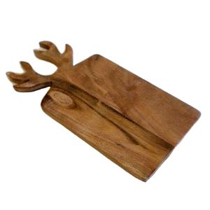 Tabla de Cortar de Madera Ecológica Estilo Ciervo con Asa, Segura para Contacto con Alimentos, Uso en Cocina, Apta para Lavavajillas, Fácil de Limpiar - Product Image 1